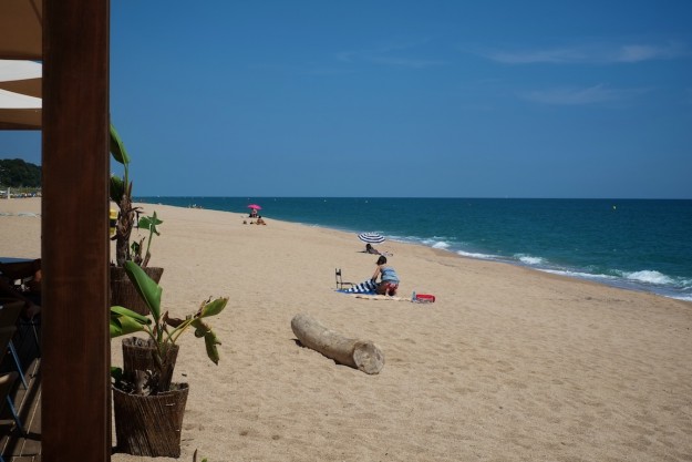 Stranden i <br>Canet de Mar